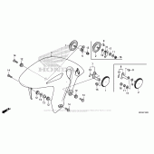 Схема вузла: Переднє крило для Honda CBR1000 CBR1000RR Fireblade