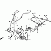 Схема вузла: Система вентиляції бака для Honda VT1100 Shadow