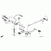 Схема вузла: Педаль (Лапка) для Honda VTX1300