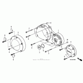 Схема вузла: Права кришка картера для Honda VTX1300