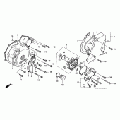Схема вузла: Left crankcase cover / water pump для Honda XRV750 Africa Twin