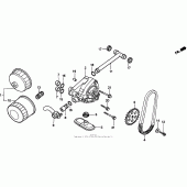 Схема узла: Масляный насос для Honda VT750 Shadow Deluxe