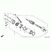 Схема вузла: Стартер електричний для Honda VTX1800