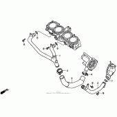 Схема вузла: Water pipe для Honda CBR1000 CBR1000F Hurricane