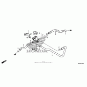 Схема вузла: Air injection valve (1) для Honda VT750 Shadow Aero