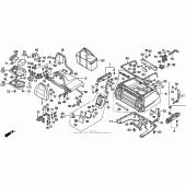 Схема узла: Trunk box для Honda GL1500 Gold Wing Aspencade