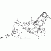 Схема вузла: Рама для Honda VT600 Shadow VLX Deluxe