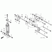 Схема вузла: Задня підвіска для Honda VTR1000 Firestorm