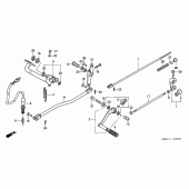 Схема узла: Педаль(Лапка) для Honda VT750 Shadow Aero