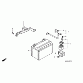 Схема вузла: Заднє крило для Honda NX650 Dominator
