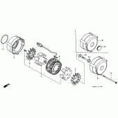 Схема узла: Генератор для Honda CB750 Seven Fifty
