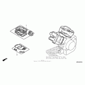 Схема вузла: Комплект прокладок А для Honda VT750 Shadow Aero