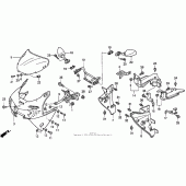 Схема вузла: Передній обтічник для Honda CBR900RR CBR919RR Fireblade