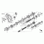 Схема вузла: Трансмісія для Honda CB1000 CB1000R