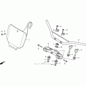 Схема узла: Руль 99 для Honda CR250