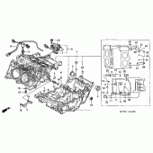 Схема вузла: Картер двигуна для Honda VFR800 Interceptor