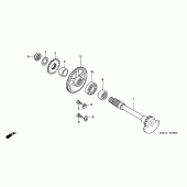 Схема вузла: Балансир для Honda CRF250 CRF250X