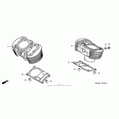 Схема вузла: Циліндр для Honda VT750 Shadow Deluxe