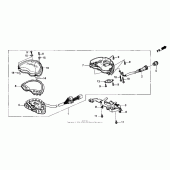 Схема узла: Панель приборов для Honda VTX1800