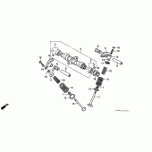 Схема узла: Распредвал и Клапан для Honda CMX250 Rebel