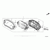 Схема вузла: Спідометр для Honda CB300F