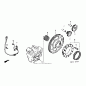 Схема вузла: Генератор для Honda VT750 Shadow Deluxe