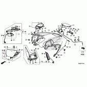 Схема вузла: Top shelter для Honda CTX1300