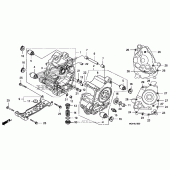 Схема узла: Картер двигателя для Honda FSC600 Silver Wing