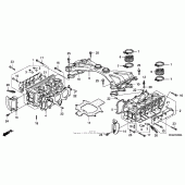 Схема узла: Головка цилиндра для Honda GL1800 Gold Wing