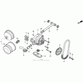 Схема вузла: Масляний насос для Honda VT600 Shadow VLX