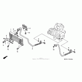 Схема вузла: Масляний охолоджувач (00- 01) для Honda RVT1000R RVT RC51