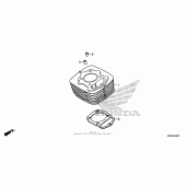 Схема вузла: Циліндр для Honda CRF230 CRF230F