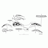 Схема вузла: Stripe + mark (vtx1800c) для Honda VTX1800