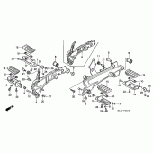 Схема узла: Подножки для Honda ST1100 Pan-European