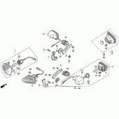 Схема вузла: Turn signal 90-93 для Honda VFR750F Interceptor