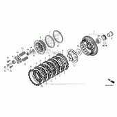 Схема вузла: Зчеплення для Honda CBR500 CBR500R