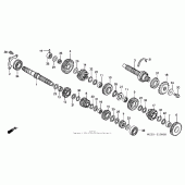 Схема узла: Трансмиссия для Honda CBR600 CBR600RR