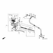 Схема узла: Главный цилиндр сцепления для Honda ST1100 Pan-European Police