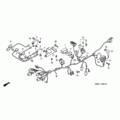 Схема вузла: Електрообладнання (CBF600N / NA) для Honda CBF600