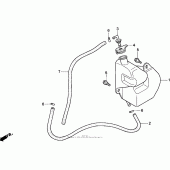 Схема вузла: St1100a Резервний бак для Honda ST1100 Pan-European