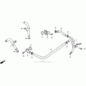 Схема узла: Water pipe для Honda PC800 Pacific Coast
