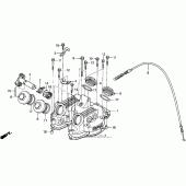 Схема вузла: Клапанна кришка для Honda XR250