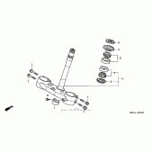 Схема вузла: Steering stem (04- 07) для Honda CRF250 CRF250R