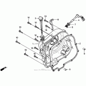 Схема вузла: Права кришка картера для Honda CMX250 Rebel