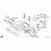 Схема вузла: Сидіння для Honda GL1800 Gold Wing F6B Bagger