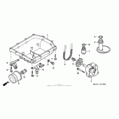 Схема вузла: Масляний насос для Honda RVT1000R RVT RC51