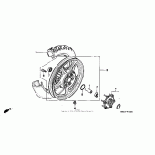 Схема вузла: Заднє колесо для Honda VT1100 Shadow Spirit