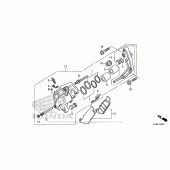 Схема вузла: Передній гальмівний супорт (Standard) для Honda CBR300R
