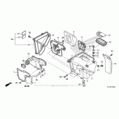 Схема вузла: Повітряний фільтр для Honda CRF150 CRF150F