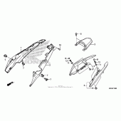 Схема узла: Заглушка сиденья для Honda NC700